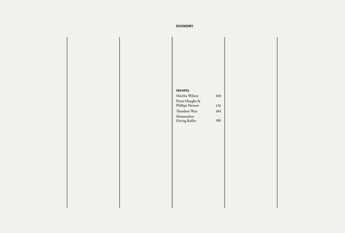 Commerce by Artists Table of Contents for Economy Section